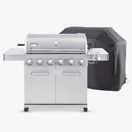 Full Stainless Propane Gas Grill & Cover